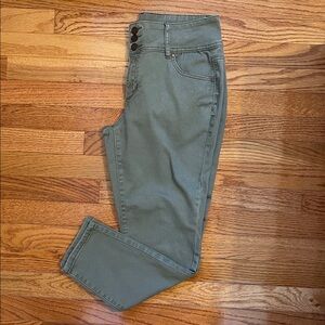 d. jeans Olive Green SkinnyJeans Sz 12